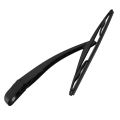 Brushes + Wiper Blade Arm Black for Car Rear Bezel PEUGEOT 307 SW / ESTATE. 