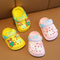 Yfashion Children Cute Cartoon Clogs Summer Beach Slippers Sandals Cave Hole Baby Shoes For Boys Girls Aged 1-4. 