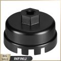 [infinij]14 Flute 64.5mm Oil Filter Cap Wrench Socket Remover Tool for Toyota Lexus. 