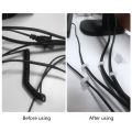 10/20 Pcs Glue Self-adhesive Wire Clip Fixer Holder Cable Holder Square Plastic Mount Clamp Network Office TV Coax Cable. 
