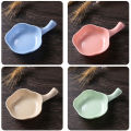[ FLASH SALE ] [Mecola] Kitchen Multifunctional Seasoning Dish Wheat Straw Seasoning Dish With Handle. 