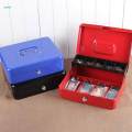 Cash Box with Lock and Tray Portable Receipts Check Money Case Cash Organizer for Fairs Home Garage. 