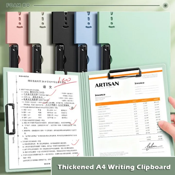 New Double Clips A4 File Folder Multi-functional A3 Test Paper Storage ...