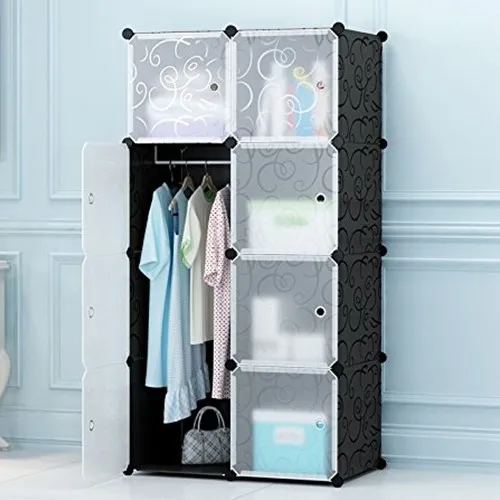 8 Door DIY Plastic Portable Wardrobe Storage Organizer Daraz.lk