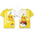 Japan Anime Pokemon Pikachu Children's Print Cartoon Fashion T-shirt Children's Clothing Boys and Girls Gifts Birthday Clothing. 