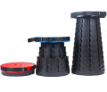 Portable Telescoping Folding Stool, Portable Chair, Lightweight Camping Seat, Adjust Desired Height, Mini Garden Telescopic Stool Plastic for Camping Fishing, Indoor and Outdoor Events. 