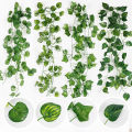 2.3M Long Artificial Green Ivy Leaf Garland Plants Ivy Vine Wall Hanging Garlands Artificial Plant Home Decor. 