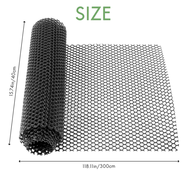 15.7%20Inch%20X%2010FT%20Plastic%20Chicken%20Fence%20Mesh,Hexagonal%20Fencing%20Wire%20for%20Gardening,%20Poultry,%20Chicken%20Wire%20Frame%20Black%20-%20Image%206