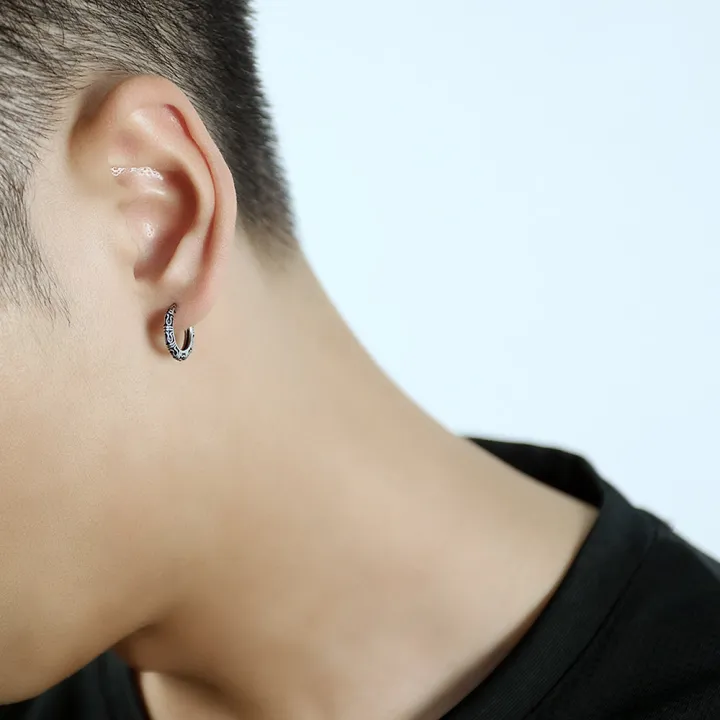 Qingwen%20personality%20hip-hop%20style%20stainless%20steel%20earrings%20irings%20titanium%20steel%20earrings%20for%20men%20earings%20men's%20accessories%20ring%20Korean%20airrings%20punk%20hikaw%20for%20boys%20Black%20Cross%20-%20Image%202