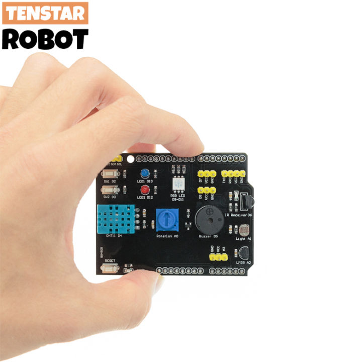 Jual Multifunction 9in1 Sensor Shield LM35 DHT11 LDR For Uno Arduino Wemos 3s I.631869754 Jual Multifunction 9in1 Sensor Shield LM35 DHT11 LDR For Uno Arduino Wemos 3s I.631869754