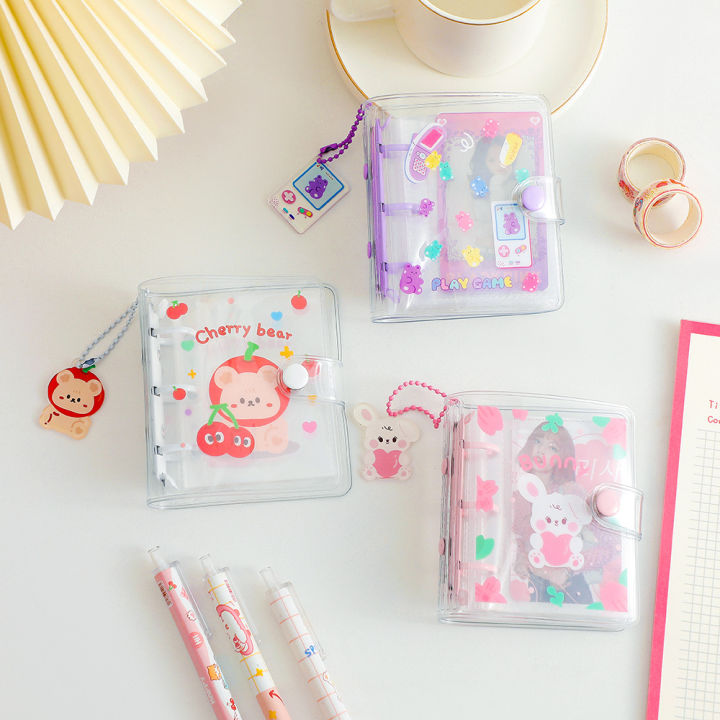 Panda%20Online%20Pvc%20Lovely%20Loose-leaf%20Album,%20Three-hole%20Photo%20Album,%20Girl%20Sticker%20Collection%20Book,%20Diy%20Hand%20Account%20Book,%20Small%20Card%20Collection%20Book%20-%20Image%202