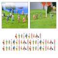 Miniature Model Railroad Figures Street Passenger People Model Architectural Sitting Standing Figures Toys Diorama Miniature Scenes Ornament. 