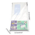 【SmartHorizon】50pcs Security Envelopes with Window Confidential Seal Skyline Envelope for Postcard Letter Greeting Card School Office Supplies. 