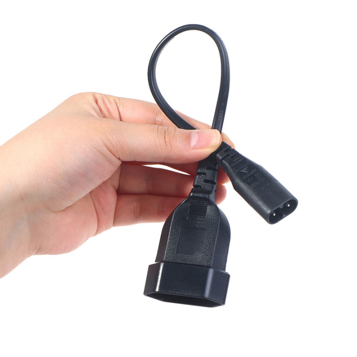 For%20PDU%20UPS%2025cm%20IEC320%20C8%20Male%20To%20Europe%20Schoko%20CEE7/16%20Outlet%20Female%20Socket%20Power%20Extension%20Cable%20-%20Image%205