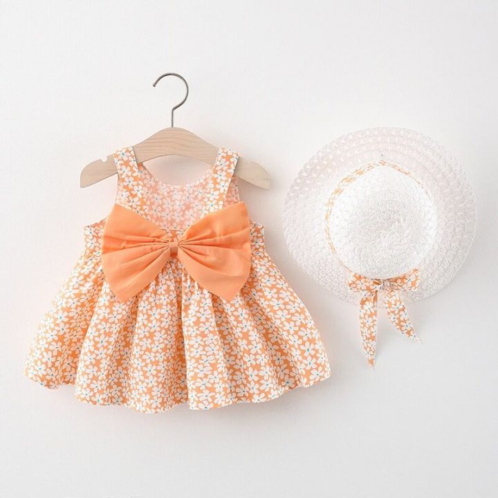 Baby%20Girls%20Dress%200%20to%203%20years%20old%20Summer%20Bow%20Floral%20Dress%20-%20Image%207
