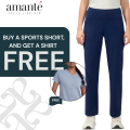 Amante Flaunt Flared Travel Pants - Get a FREE TEE (Limited Time Offer). 