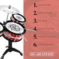 Kids Jazz Drum Set Kit Educational Instrument Toys. 