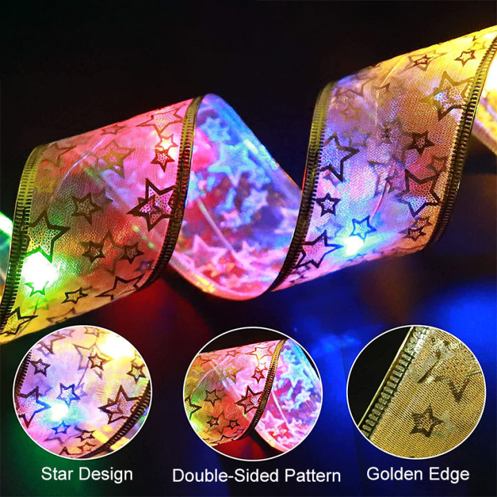EsoGoal%201/4M%20Ribbon%20Fairy%20Light%20Christmas%20Decoration%20Light%20Christmas%20Tree%20Ornaments%20String%20Lights%20LED%20Ribbon%20Lights%20Christmas%20Tree%20String%20Lights%20for%20Party%20Decoration%20Indoor%20Outdoor%20Hanging%20Items%20-%20Image%204