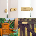 NCANRUI Door Locks, Brass Mount Sliding Door Locks, Door Latches for Bedroom/Bathroom/Cabinet (Gold). 