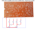 STK4191 Stereo Amplifier with Extra Bass Attachment DIY Production PCB. 