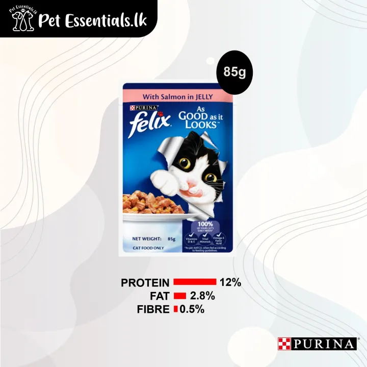 Purina Felix wet food Cat 85g ( Salmon in jelly )
