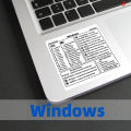 Windows PC Reference Keyboard Shortcut Sticker for PC Laptop Desktop MACBOOK Laptop Software Shortcut Sticker. 