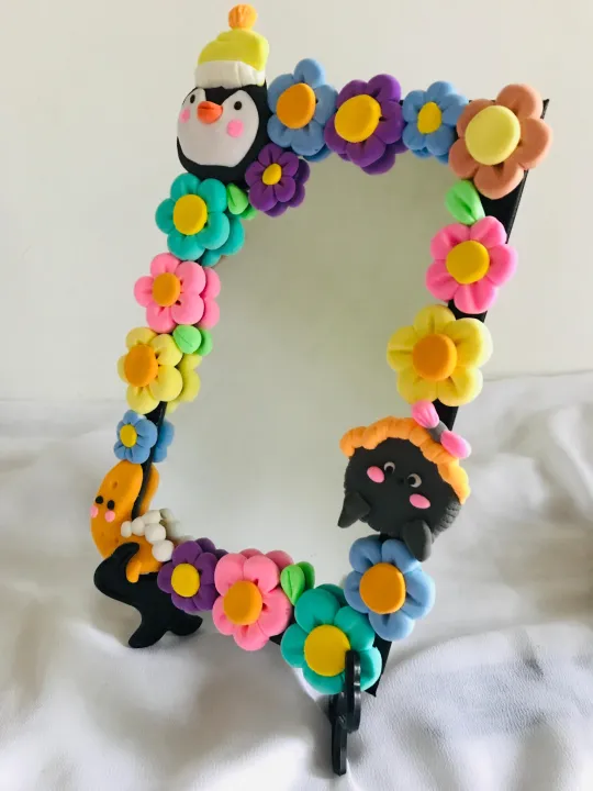 Cute%20Mirror%20Creative%20Clay%20Toys%20For%20Kids/Teens%20Birthday%20Gifts%20Fun%20Play%20Tools%20Super%20Light%20Air%20Dry%20Polymer%20Clay%20Anniversary%20Gift%20For%20Boyfriend%20Girlfriend%20Smooth%20Ornaments%20-%20Image%205