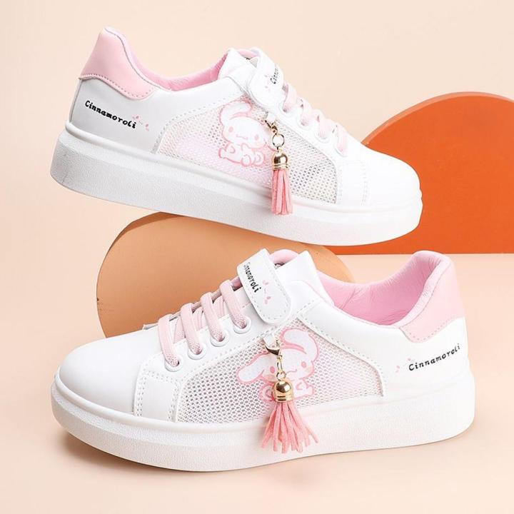 Mesh White Shoes Women's Shoes2023Summer Korean Style Breathable Sneakers for Students Thin Casual Mesh Shoes for Girls