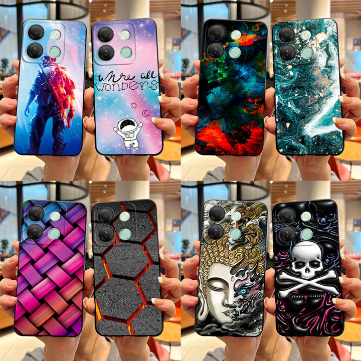 For Coque Infinix Smart 7 HD X6516 Case Fashion Marble Soft Silicone Phone Back Cover For Infinix Smart 7HD Funda Smart7HD Etui