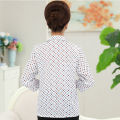 Spring Outfit Clothes Shirt Mom Simple Wife Old Clothes for Middle-Aged and Elderly People 6070 Summer Clothing Grandma's Clothes Female Years Old. 