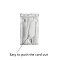 Sturdy ID badge holder Secure Transparent Card holders vertical Lightweight Hard plastic card holders for Office use Trade shows and conferences Security personnel Government organizations ID and. 