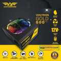 Power Supply PSU Armaggeddon Voltron Gold 600 RGB 600 Watt. 
