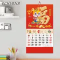 Detailed Content Calendar 2024 Year Calendar Chinese New Year Dragon Traditional Wall Hanging Home Decoration. 
