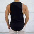 Men's T-Shirt Skinny Tank Top for Workout And Gym Arm Cut Sport Wear Dry Fit. 