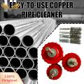 SuperRide Kitchen Pipe Cleaner 3pcs Copper Pipe Cleaner Set for Power Drill Tube Cleaning Brush with Stainless-steel Bristles Ideal for Cleaning Copper/bronze/brass Pipes 1/2 3/4 1 Sizes Wire Bristle Pipe. 