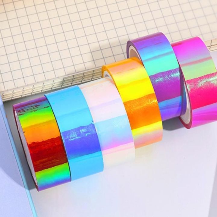 6Pcs%20Rainbow%20Colored%20Masking%20Tape%20Decorative%20Craft%20Waterproof%20Adhesive%20Iridescents%20DIY%20Tapes%20for%20Art%20DIY%20Supplies%20-%20Image%203