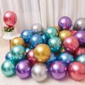 5 Inch Chrome Metallic Small Multi Color Balloon (10) Packet Birthday Decoration. 