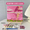 Digital Oil Painting diy Children's Decorative Painting Hand Painted Landscape Oil Painting Student Hand-Colored Texture Painting. 