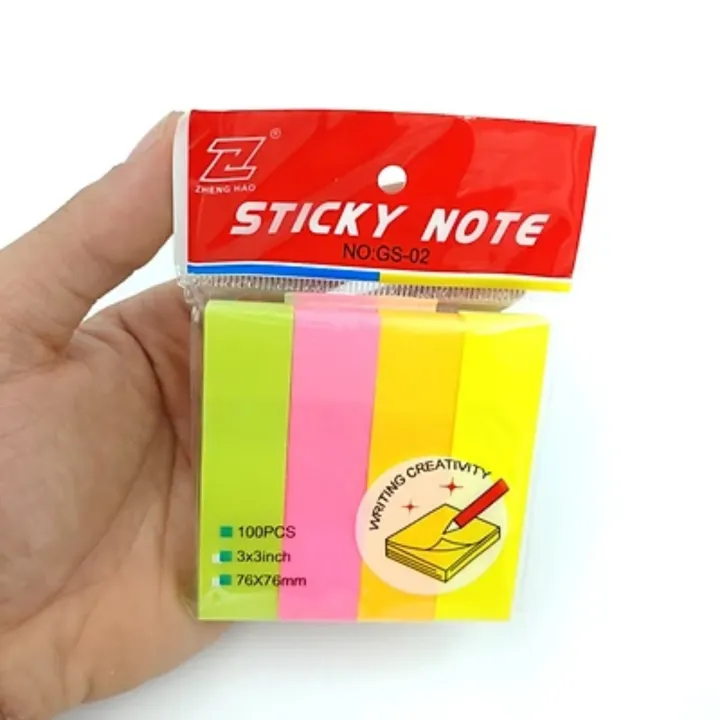 Sticky Papers Mini Color Paper 100 Sheets 3 X 0.7 inch | Daraz.lk