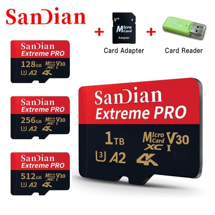 Smart sd card 128 gb High speed TF flash card 1TB sd card 512gb micro memory card for phone/PC/ Give card reader