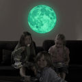 3D Luminous Moon Wall Sticker Fluorescent Glow In The Dark Star Moon Wall Stickers Decals Wallpaper Kids Room Home Decoration. 