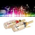 Banana Socket Gold Plated Binding Post Nut Plug Connector Speaker Jack Adapter. 