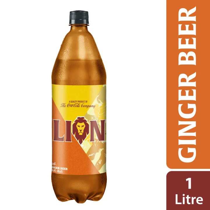 Lion Ginger Beer, Non-Alcoholic Beer with Distinctive Ginger Flavour, Flavourful Mixer, PET Bottle, 1000 ML