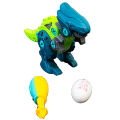 PATPAT® Dinosaur Toys for Kids STEM Construction Building Toys for Kids, Dinosaur Toy with Toy Screwdriver Dinosaur Egg Assembling Building Block Toy for 3-8 Year Old Boys Girls-Triceratops - Blue. 