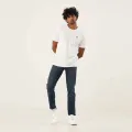 Moose Men’s Slim Fit Jeans – Mid Indigo. 