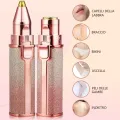2 in 1 Rechargeable Built-in LED Light for Face Lips Nose Body  Facial Hair Removal for Women Man Electric Eyebrow Shaver Trimmer Eye Brow Hair Remover， Electric Razor and Painless Hair Remover. 