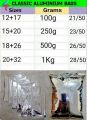 25Pcs 18x26cm Silver Top Open Aluminium Foil Tear Notch Heat Vacuum Seal Food Storage For Snack Candy Tea Coffee Bean Etc.. 