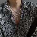 Kwentas for men Korean Style Pearl Necklace Men Tribe Necklace necklace fashion for men aesthetic kwintas for men pendant for men. 