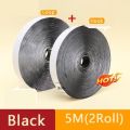 【5m 2Rolls(Hook+Loop) Velcro Tape Strong Self Adhesive Tape, Loop Fastener Tape Nylon Sticker Velcros with Glue [1m x 20mm][4.8m x 20mm]. 