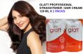 Professional Salon Pack Schwarzkopf Strait Glatt 120ML x 2 Straightener Cream for Creates a permanent straight, smooth and shiny hair. 